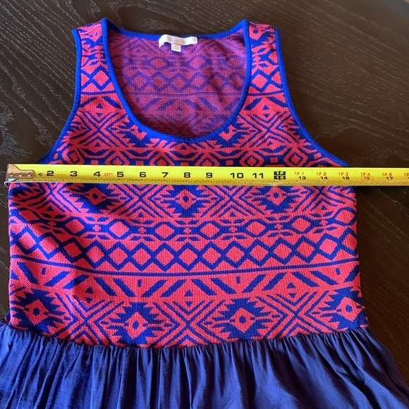 Anthropologie Skies Are Blue women’s blue tank dress size Large Petite boho - Picture 10 of 13
